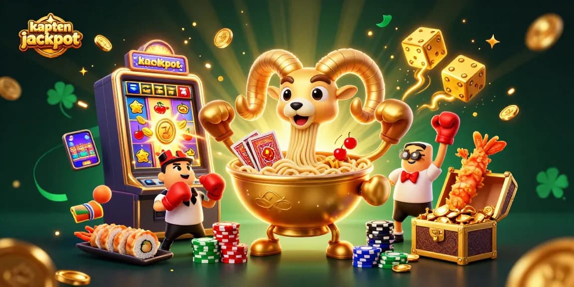 Experience the excitement of kaptenjackpot with vibrant characters and dynamic casino elements!
