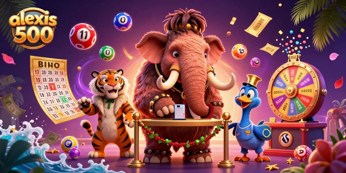 Join the fun at alexis 500 with vibrant slots, games, and rich prizes in an engaging casino scene.