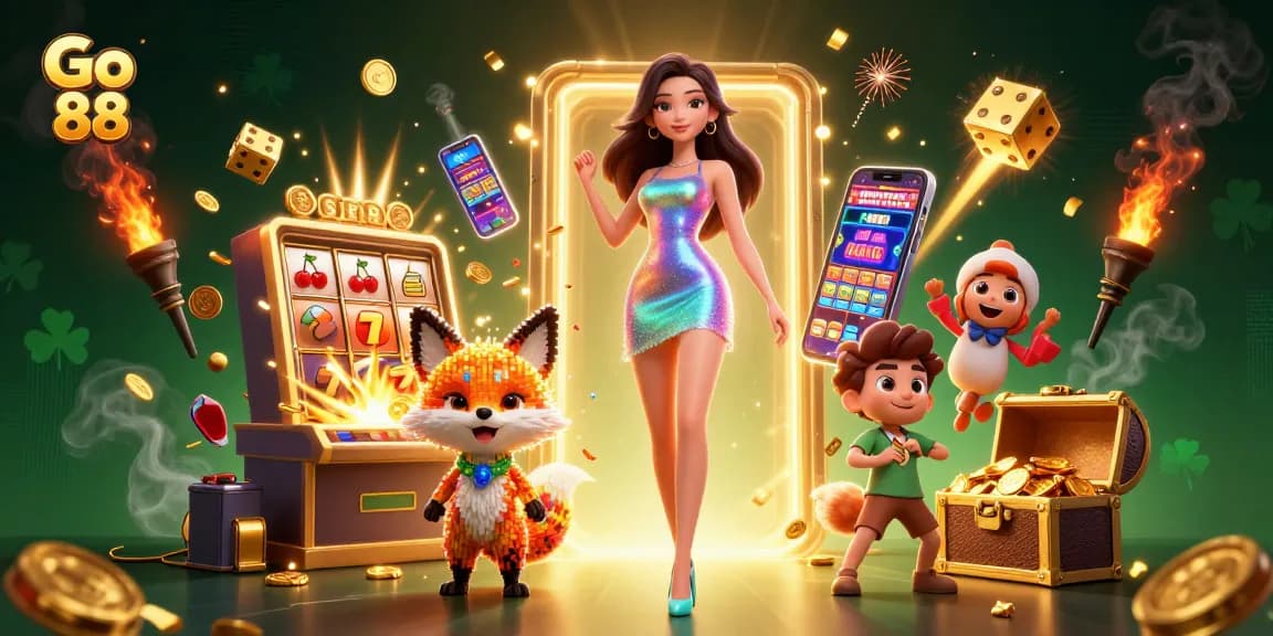 Experience the thrill of Go 88 with vibrant elements and dazzling 3D visuals in this casino masterpiece.