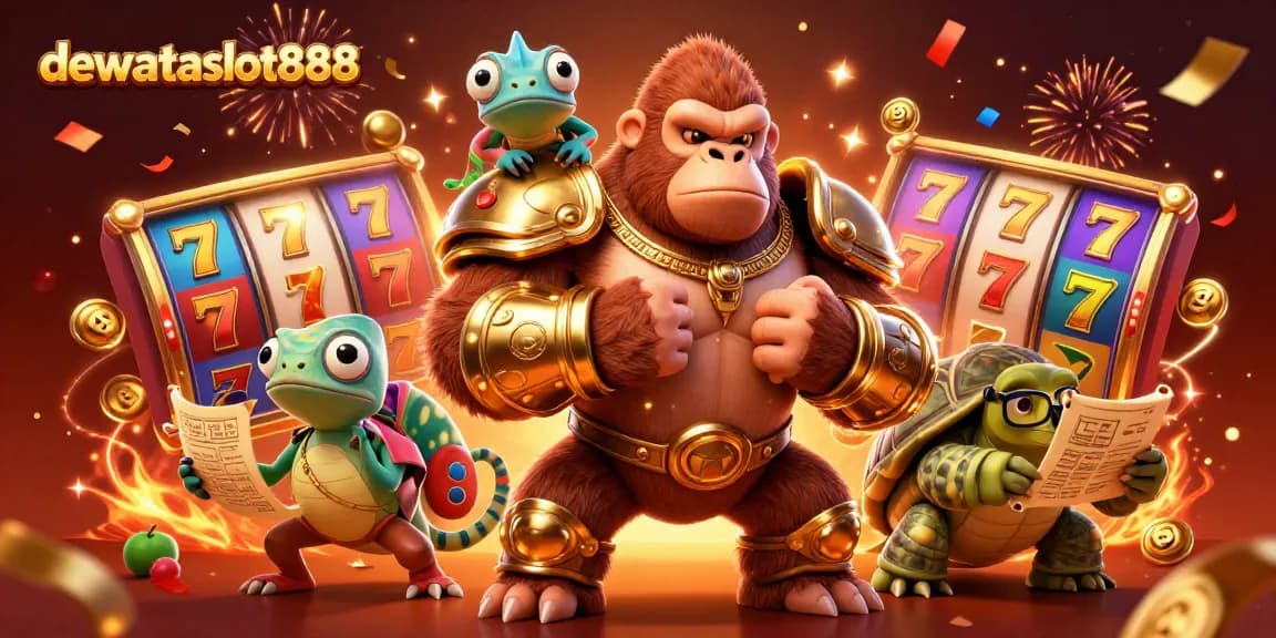dewataslot888 memadukan keseruan bermain mesin slot dengan kemeriahan karakter yang dinamis dan elemen permainan yang menarik