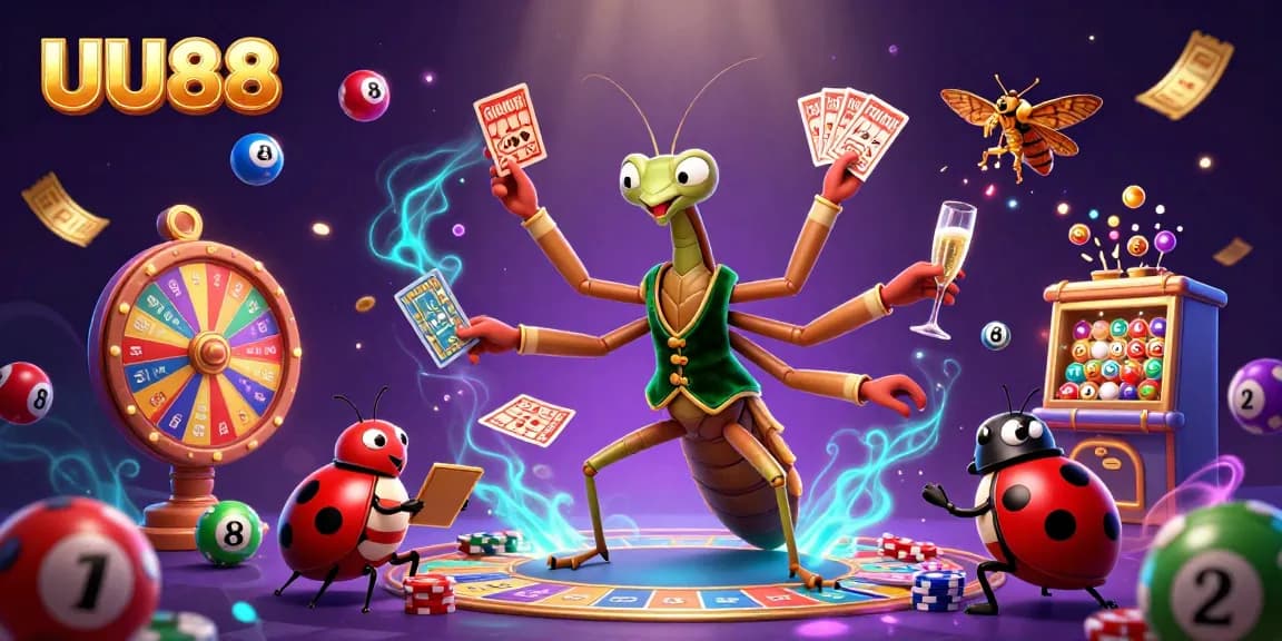 Engage in dynamic gameplay with UU88's vibrant characters and immersive casino elements.