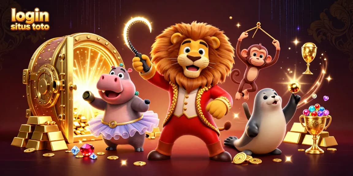 Experience smooth access to login situs toto with vibrant casino illustrations filled with treasures.