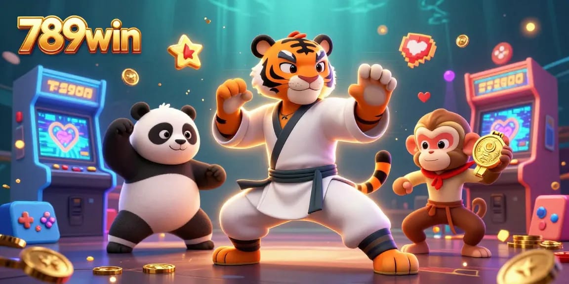 Engage with 789win in this vibrant casino-themed illustration showcasing fun and fortune.