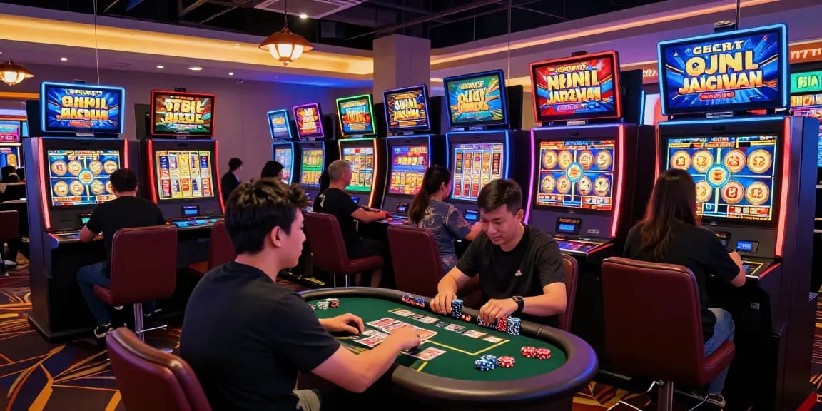 Pengalaman bermain slot gacor di kasino online dengan suasana ceria dan jackpot menarik.