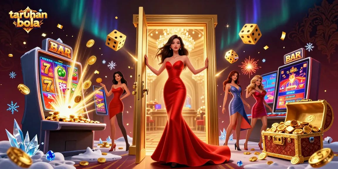 Engage in taruhan bola with our stunning 3D casino scene filled with excitement and dynamic elements.