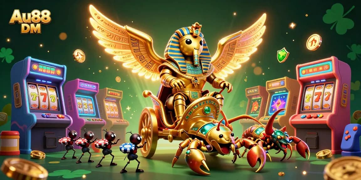 Engage with thrilling gameplay at Au88 DM, showcasing a vibrant casino scene full of action.