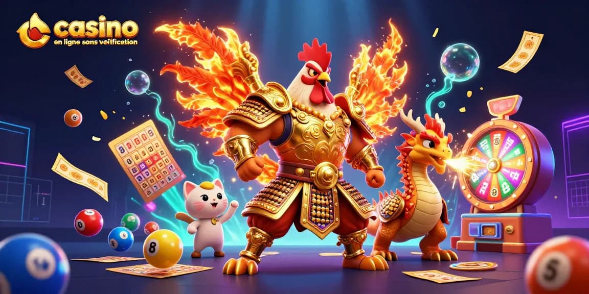 Engagez-vous dans des jeux dynamiques au casino en ligne sans vérification avec des éléments de loterie vibrants.
