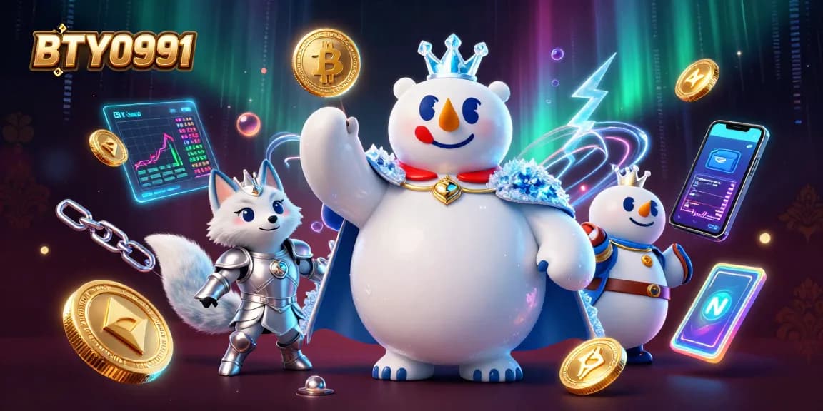 Experience the vibrant energy of BTY0991's casino world with thrilling crypto elements.