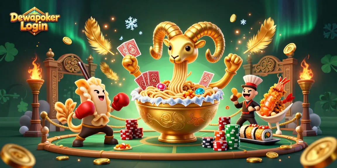 Dewapoker Login invites players to a vibrant poker championship with engaging characters and dynamic scenery.
