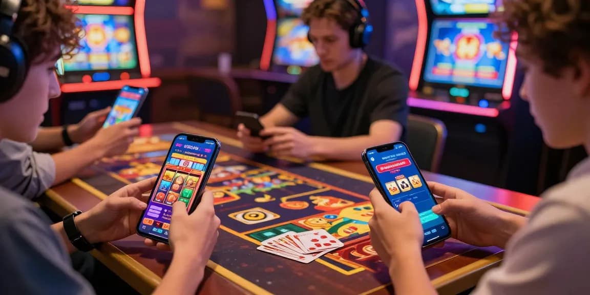 Engaging players on https://slotspk.com.pk/ enjoying various casino games with vibrant graphics and rewarding bonuses.