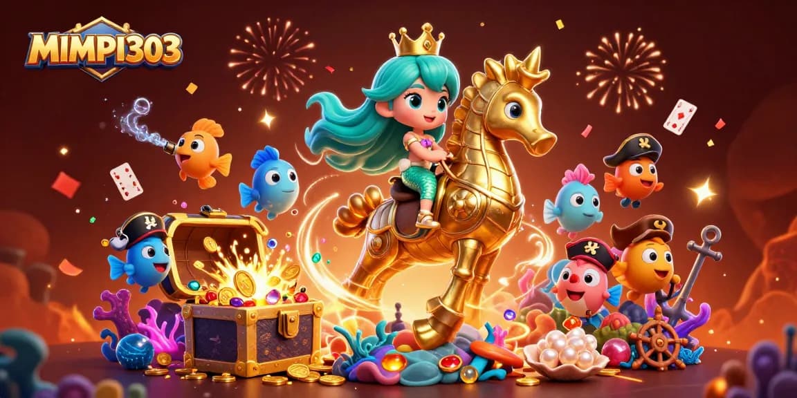 MIMPI303 captures the excitement of underwater treasures with vibrant mermaid-themed gaming elements.