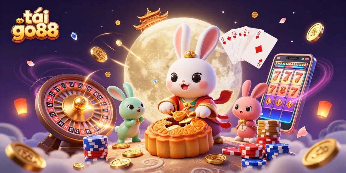 Experience the thrill of tải go88 as you engage with whimsical elements in a lively 3D casino scene.