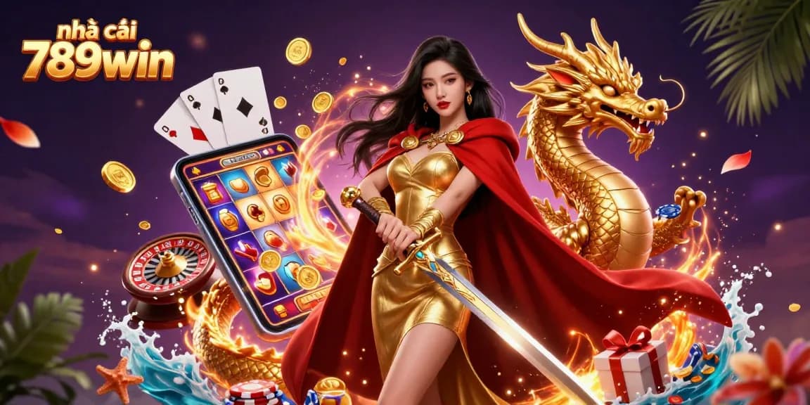 Engage with exciting slots and gaming at nhà cái 789win with this vibrant 3D casino illustration.