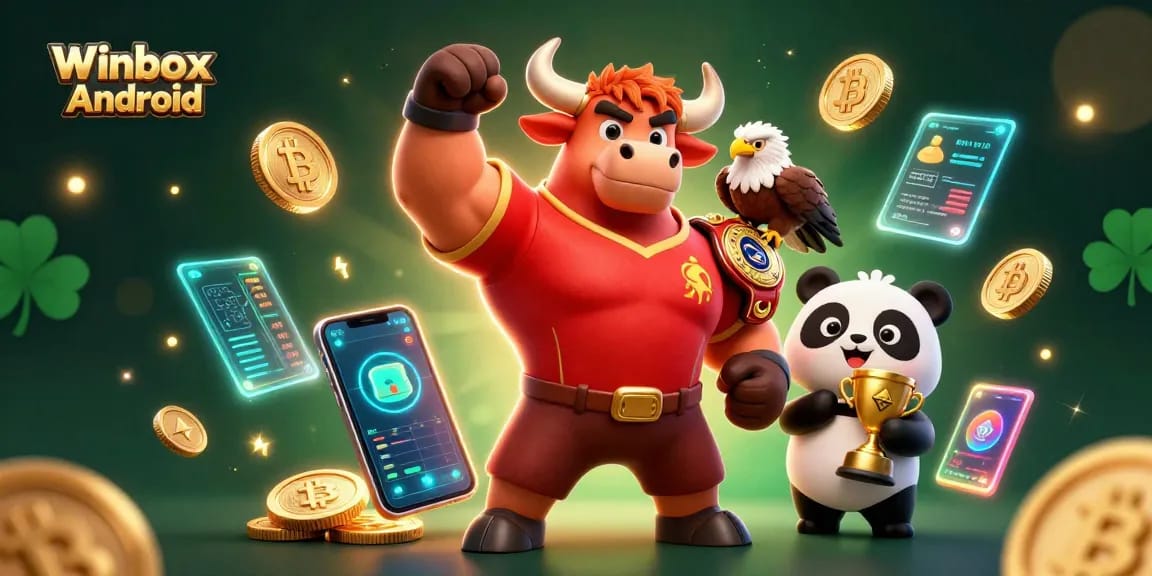 Experience the excitement of Winbox Android with thrilling gaming visuals and dynamic imagery.
