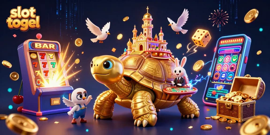 Experience the excitement of slot togel with golden tortoise casino and jackpot celebrations.