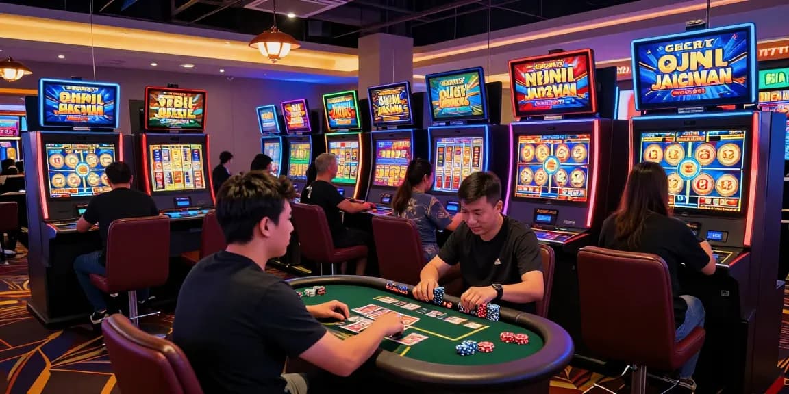 Pengalaman bermain slot gacor di kasino online dengan suasana ceria dan jackpot menarik.