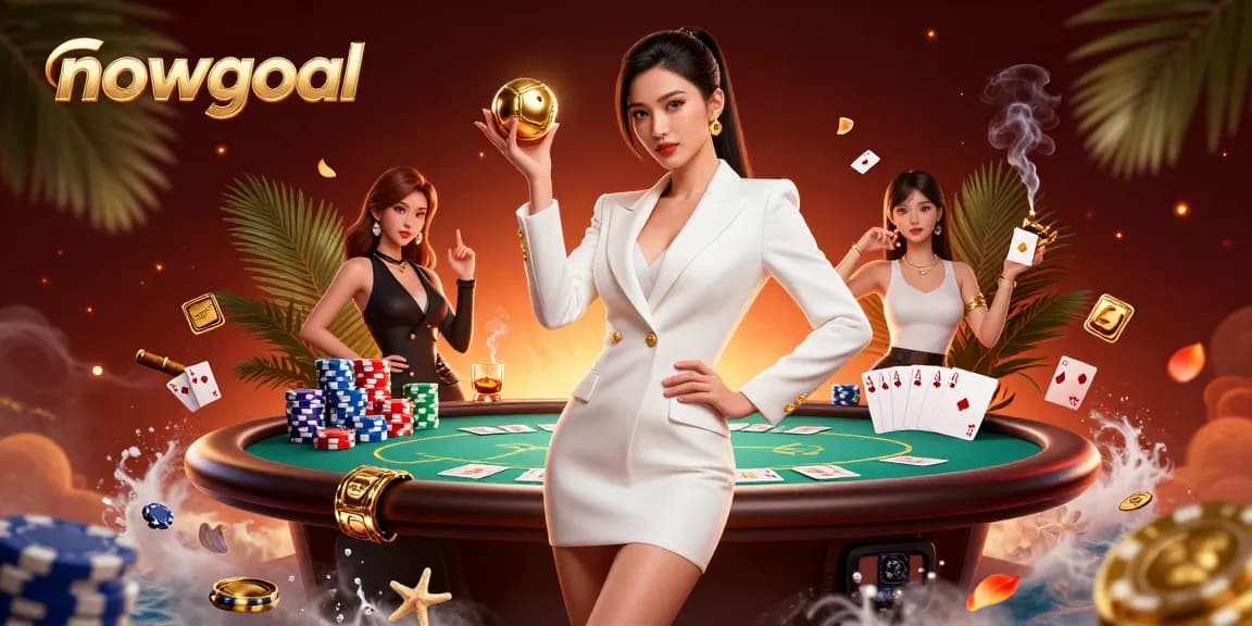 Bet on excitement with nowgoal, where live casino elements and strategy meet in a stunning scene.