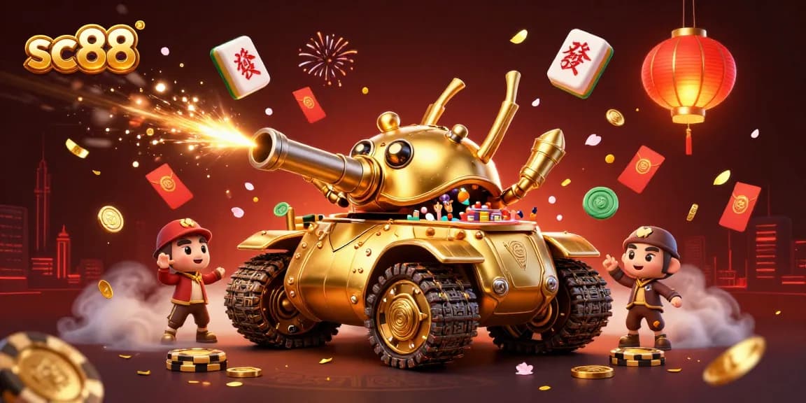 Experience thrilling gaming action with sc88's lively miniature casino scene in a golden beetle tank.