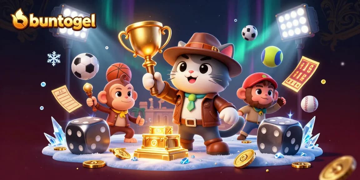 Buntogel offers a vibrant casino adventure with a cat archaeologist and golden treasures, embodying the thrill of winning.