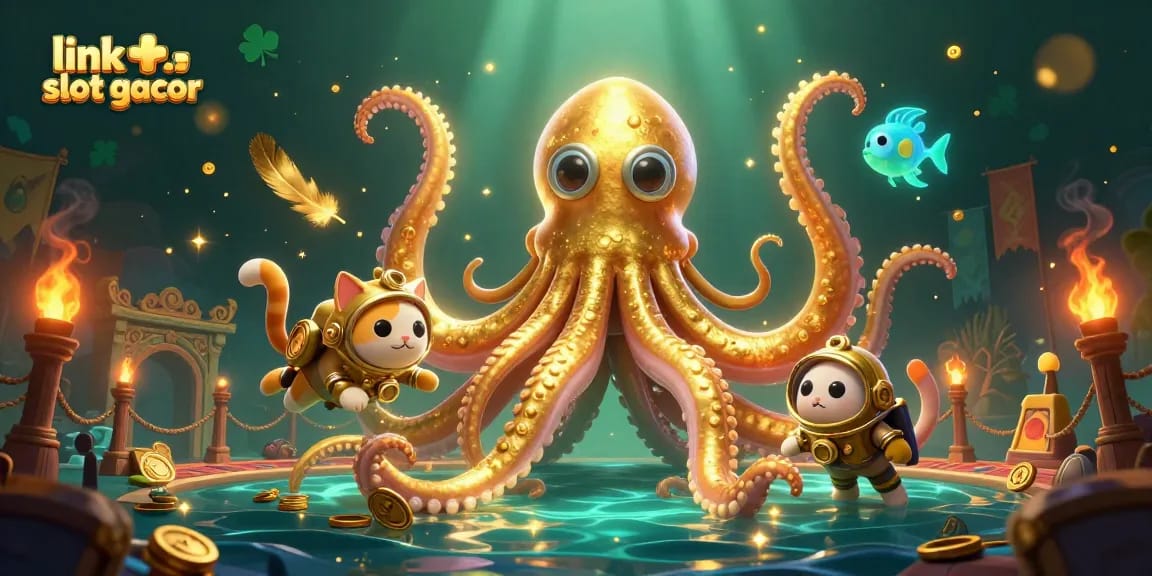 Bermain slot gacor dengan pengalaman menyenangkan dalam ilustrasi kasino bernuansa fantastis.
