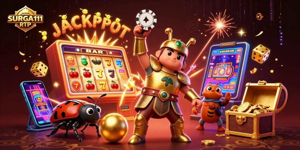 Engage with SURGA111 RTP by discovering jackpot chances in a vibrant 3D casino scene.