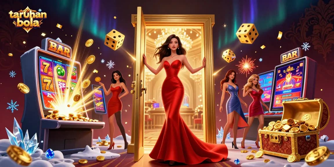 Engage in taruhan bola with our stunning 3D casino scene filled with excitement and dynamic elements.