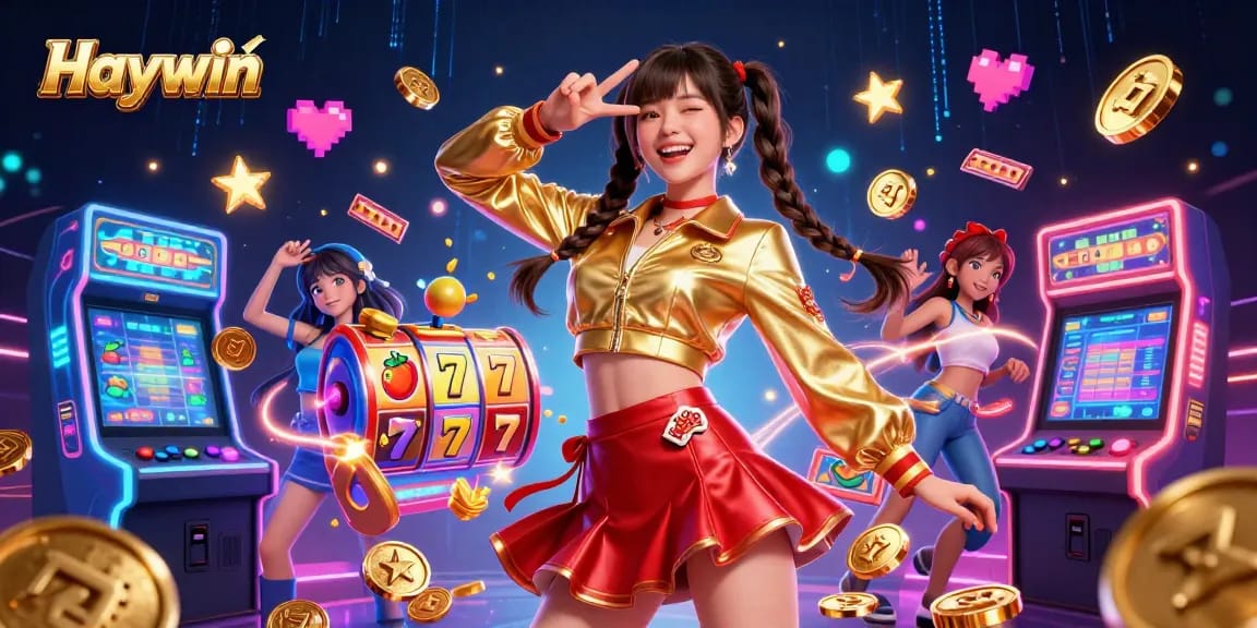 Experience the thrill of Haywin with vibrant slot reels and joyful gameplay elements.