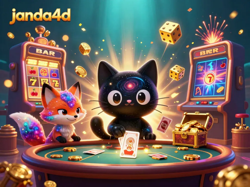Slot online janda4d yang menarik dengan karakter unik dan elemen kasino menggugah selera