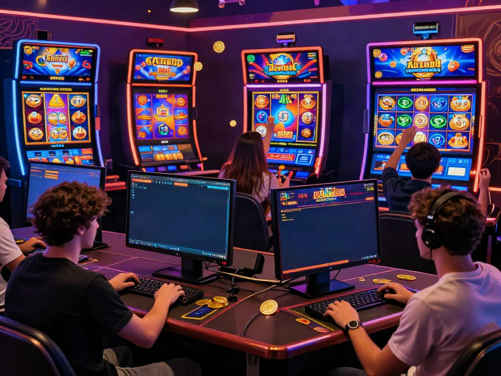 Exciting online gaming experience featuring diverse players enjoying akunjp slot games.