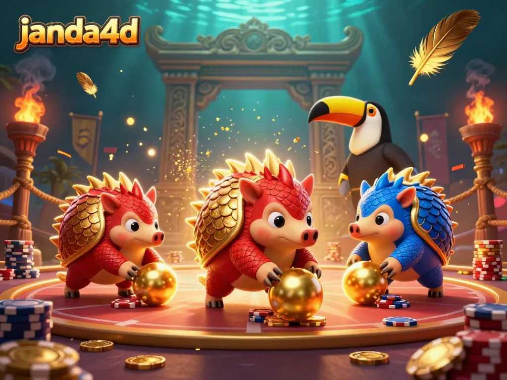 Janda4d menawarkan pengalaman visual menarik dengan pangolin beraksi dalam dunia permainan digital.