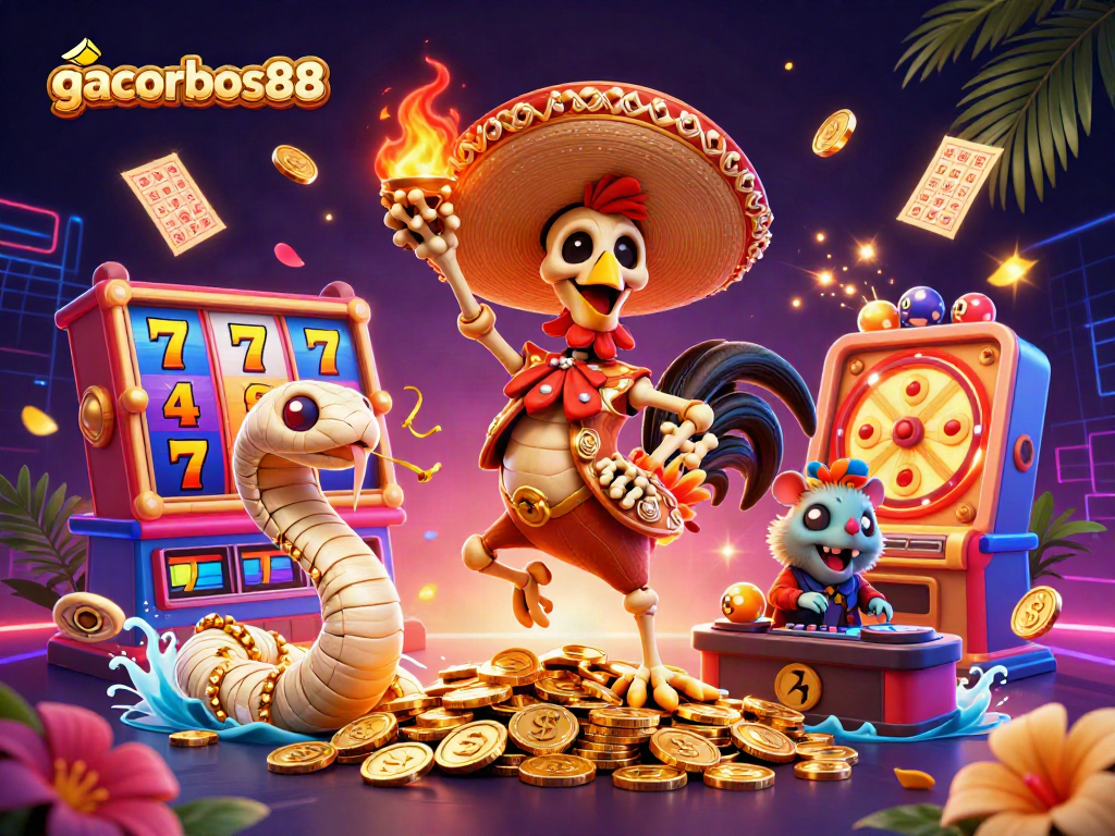 Experience the excitement at gacorbos88 with lively characters and dynamic gambling elements.