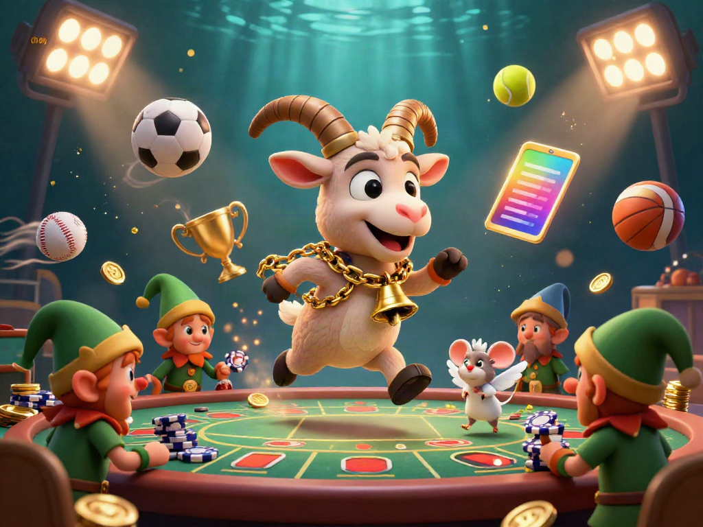 Experience the excitement of the top 10 nhà cái uy tín with a fun-filled casino scene of cartoon characters in action.
