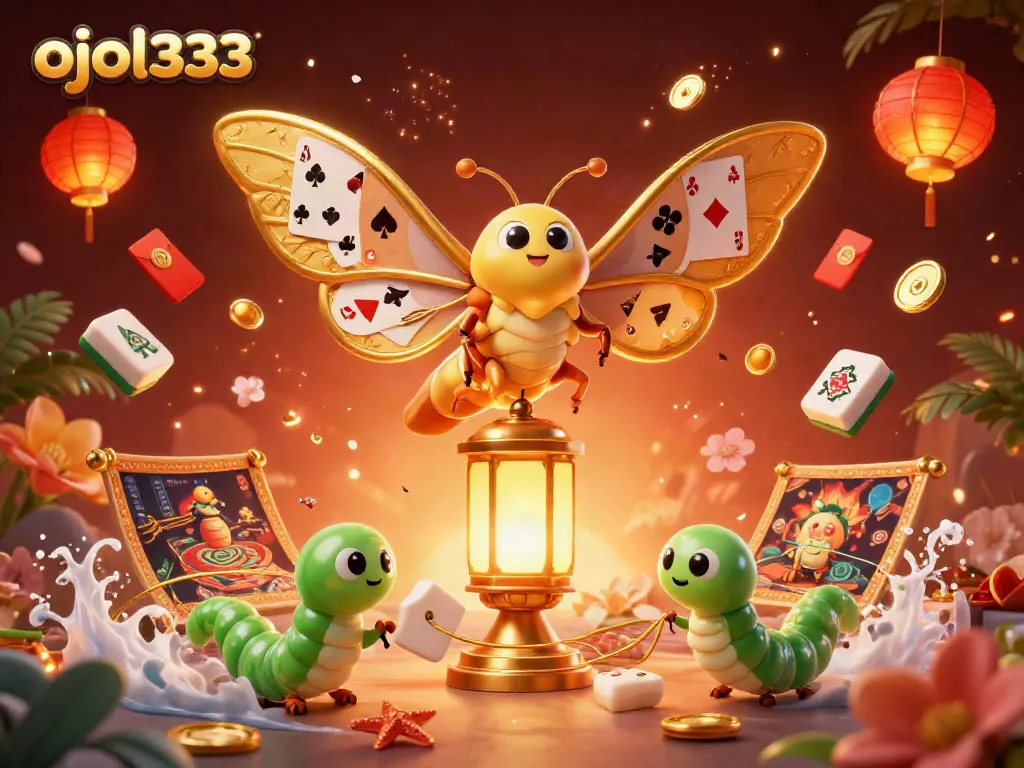 Experience stunning ojol333 gameplay through vibrant 3D illustrations of casino themes.