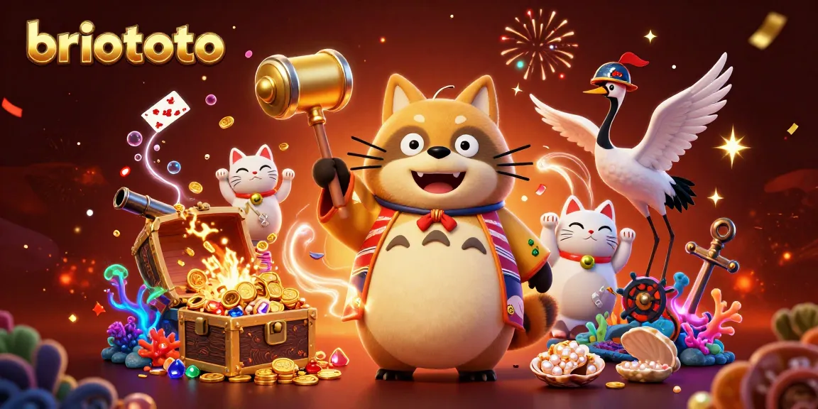 Engage in thrilling gameplay with briototo's vibrant 3D casino characters and elements.