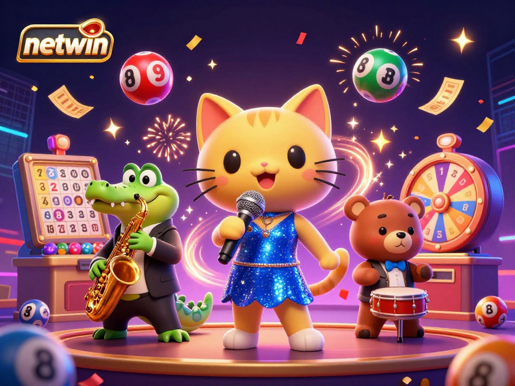 Engage with netwin’s vibrant online gaming atmosphere featuring exciting illustrations.