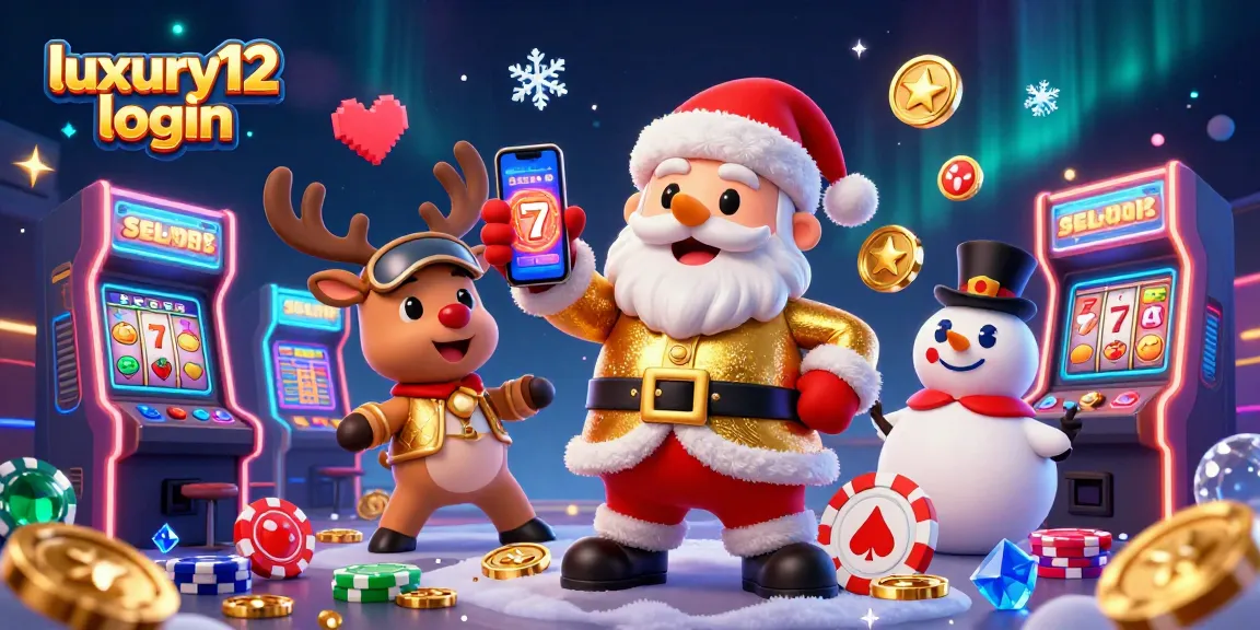 Masuk ke luxury12 login untuk merasakan suasana kasino dengan Santa, rusa, dan badut salju.