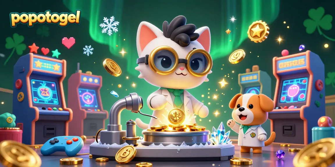 Experience the excitement of popotogel with engaging characters and game elements in a vibrant casino setting.