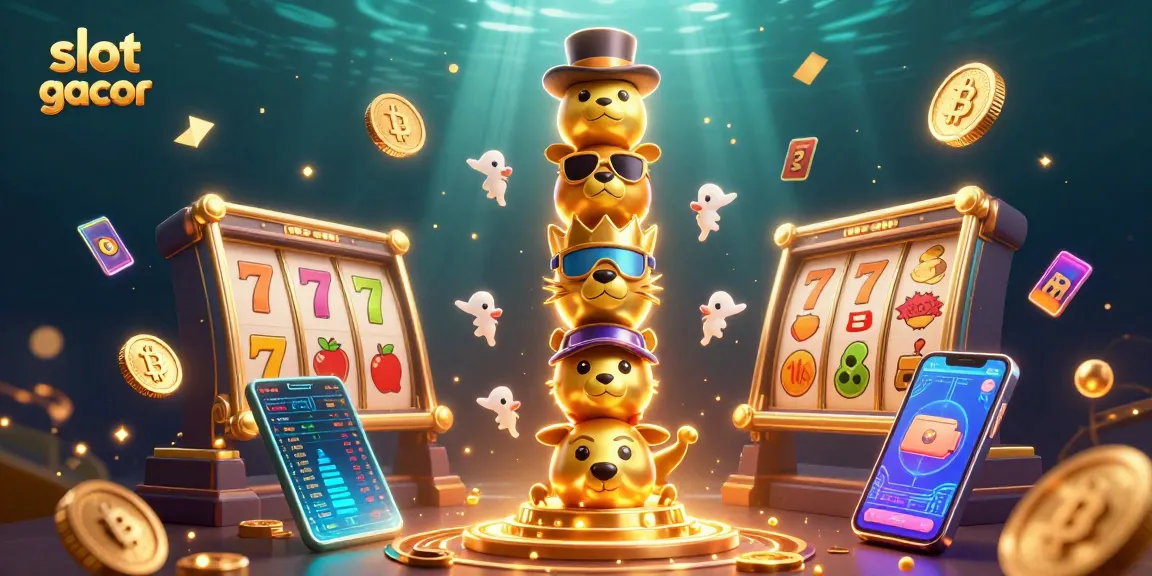 Experience thrilling slot gacor wins with magical symbols and vibrant game elements swirling around.