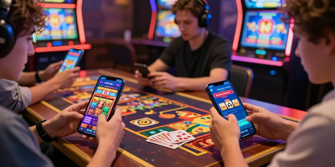 Engaging players on https://slotspk.com.pk/ enjoying various casino games with vibrant graphics and rewarding bonuses.